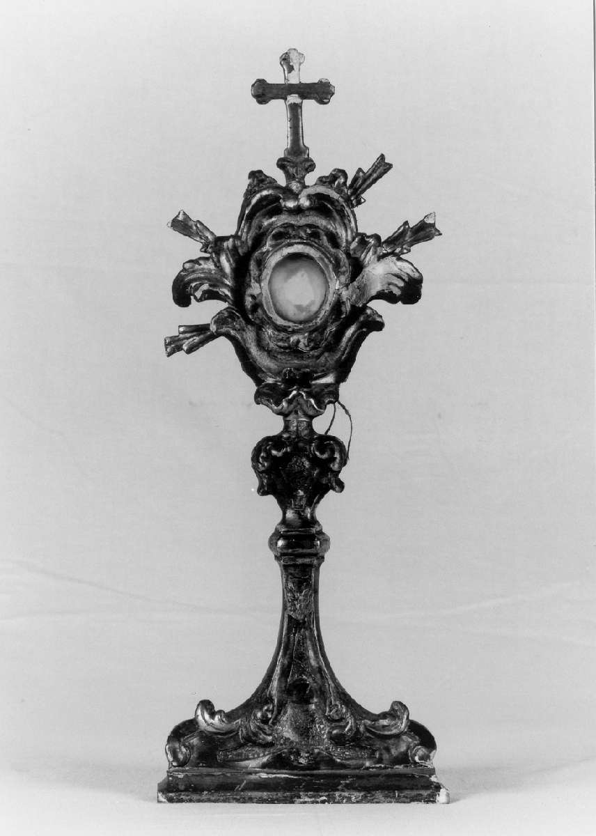 reliquiario - a ostensorio - manifattura emiliana (prima metà sec. XIX)