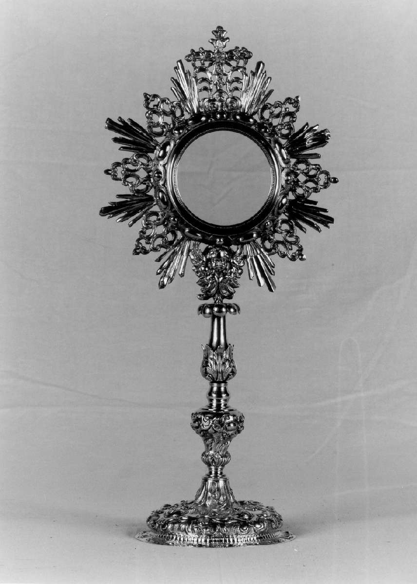 ostensorio - a raggiera - manifattura veneta (metà sec. XVIII)