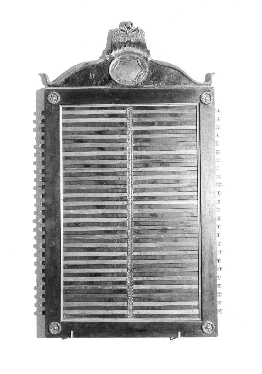 tabella di confraternita - manifattura emiliana (prima metà sec. XIX)