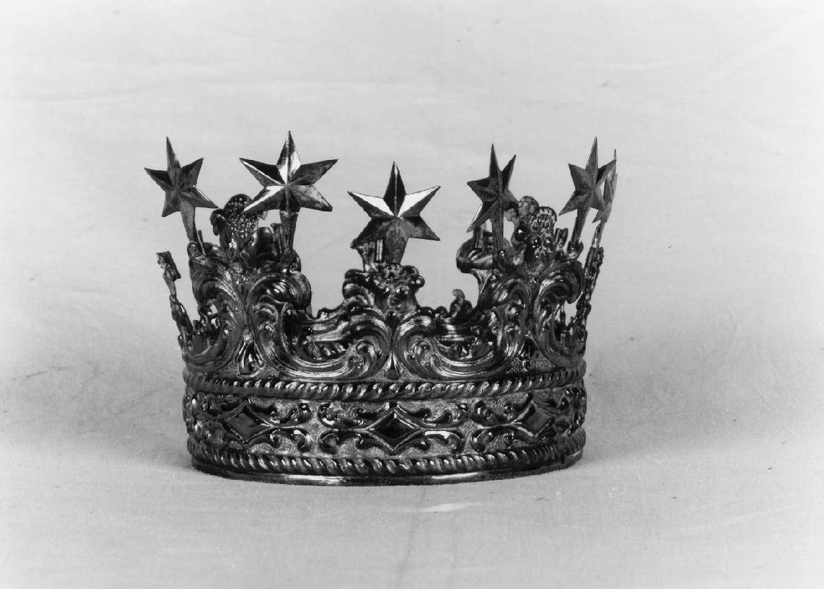 corona da statua - manifattura emiliana (metà sec. XIX)