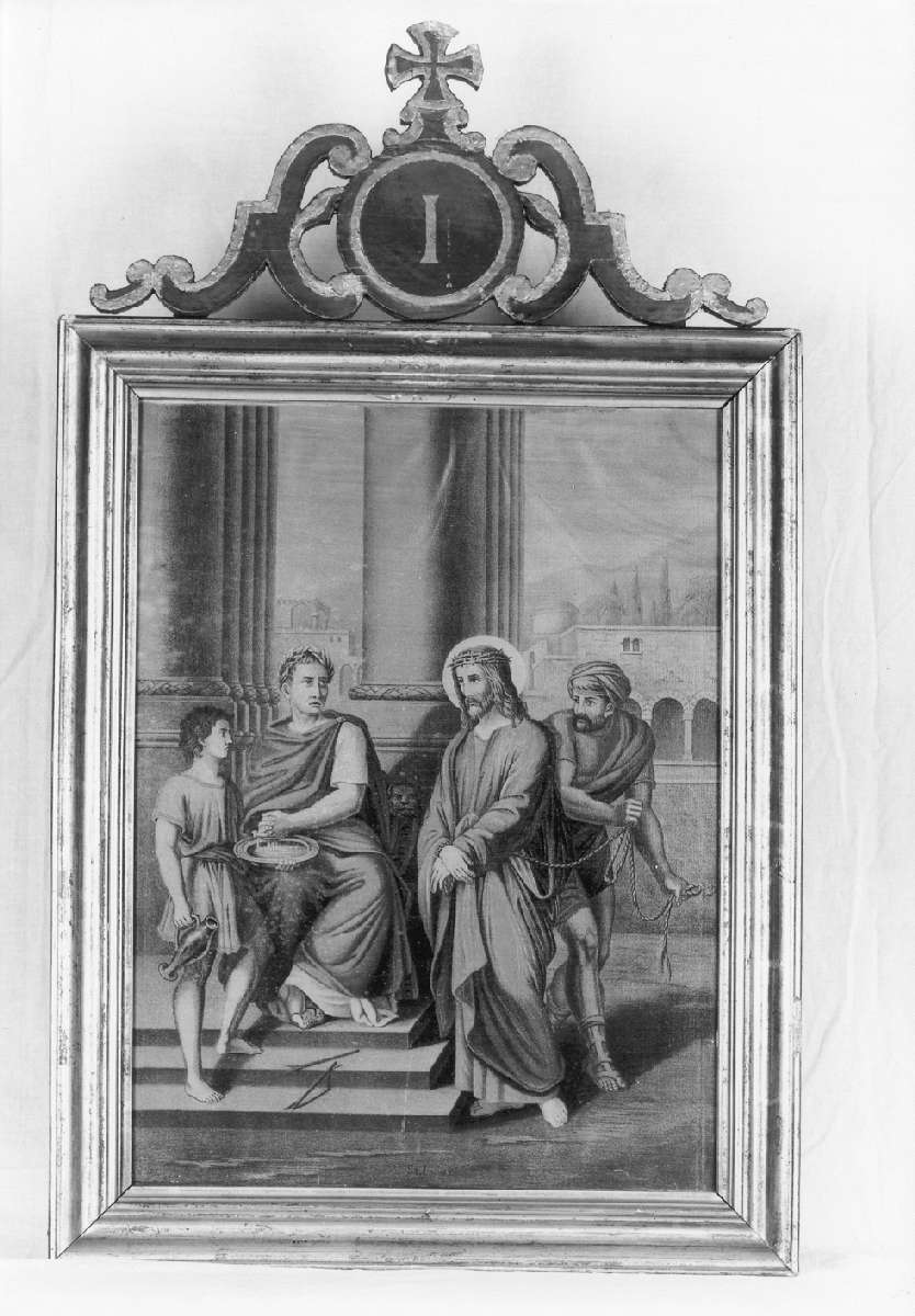 stazioni della via crucis (dipinto, ciclo) - ambito emiliano (prima metà sec. XIX)