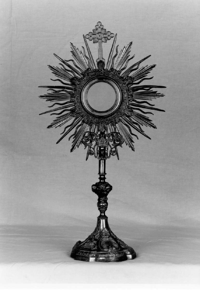 ostensorio - a raggiera - manifattura emiliana (primo quarto sec. XX)
