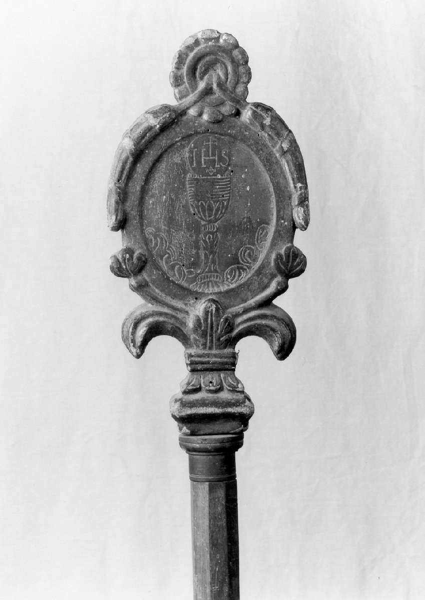 mazza processionale - manifattura emiliana (primo quarto sec. XIX)