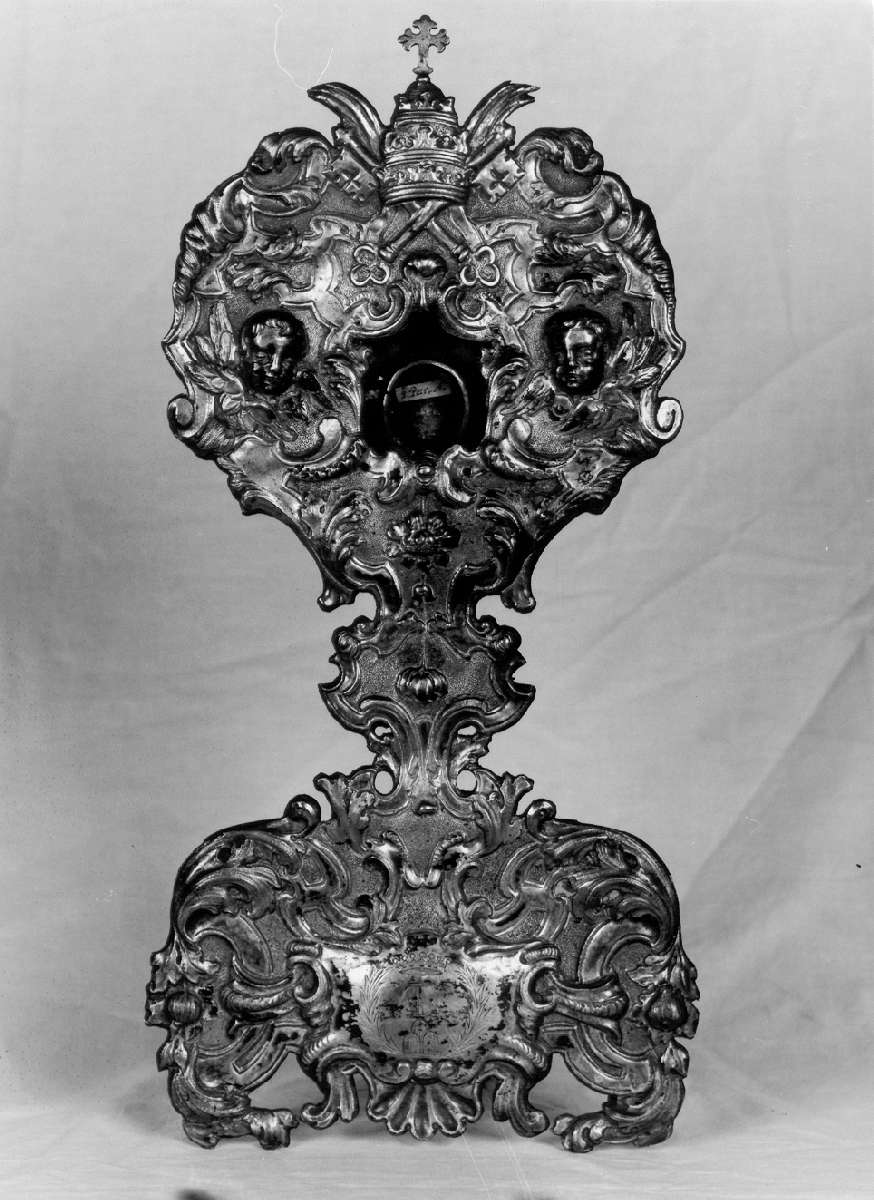 reliquiario - a ostensorio - manifattura emiliana (prima metà sec. XVIII)