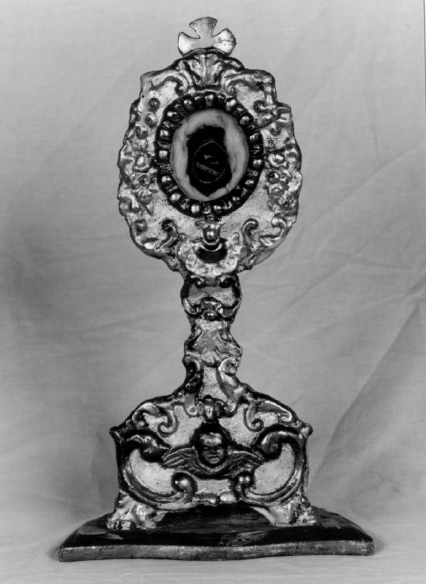 reliquiario - a ostensorio - manifattura emiliana (prima metà sec. XVIII)