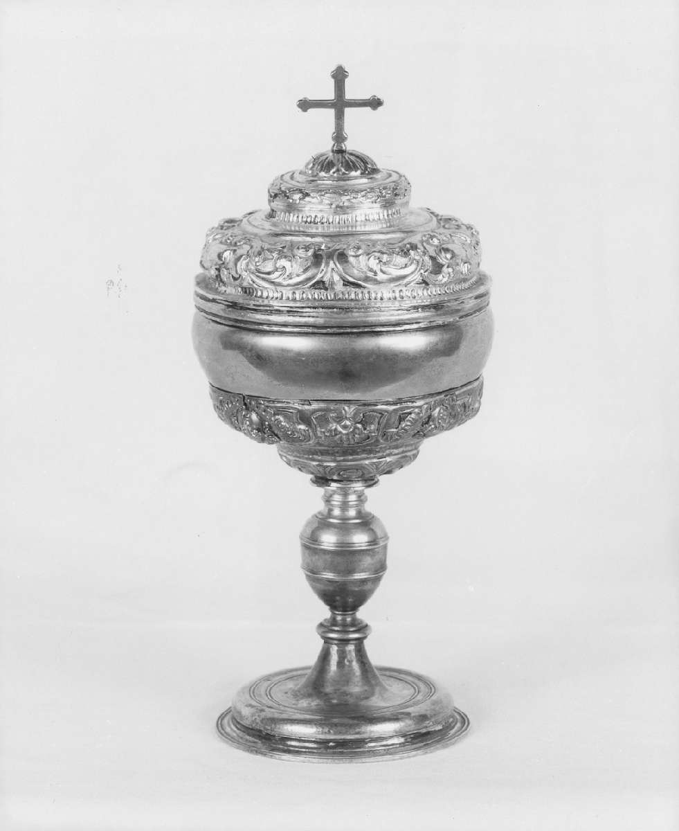 pisside - manifattura emiliana (metà sec. XIX)