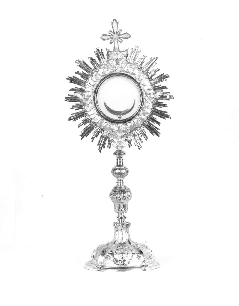 ostensorio - a raggiera - manifattura emiliana (primo quarto sec. XIX)