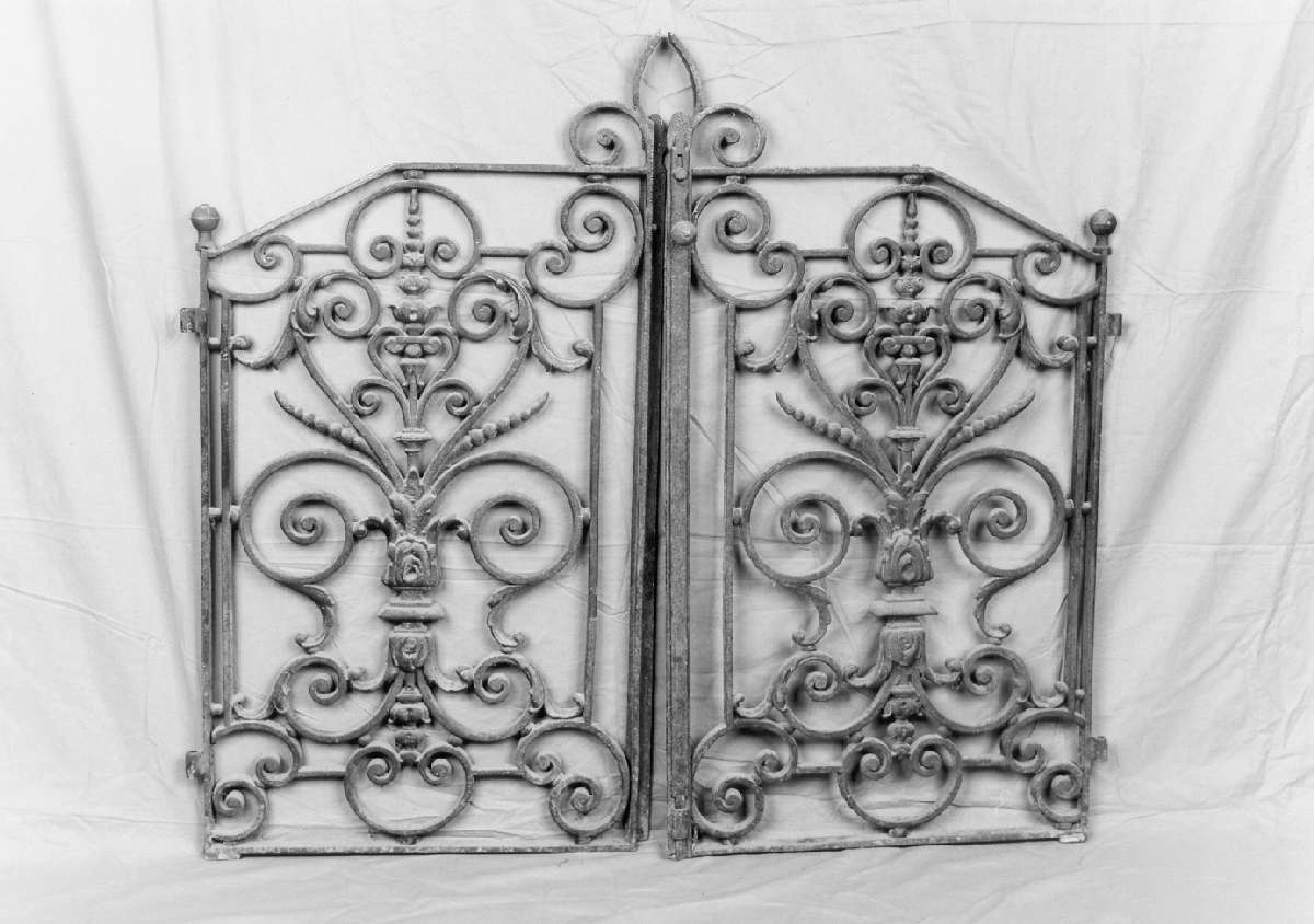cancello di balaustrata, elemento d'insieme - manifattura italiana (sec. XVII)