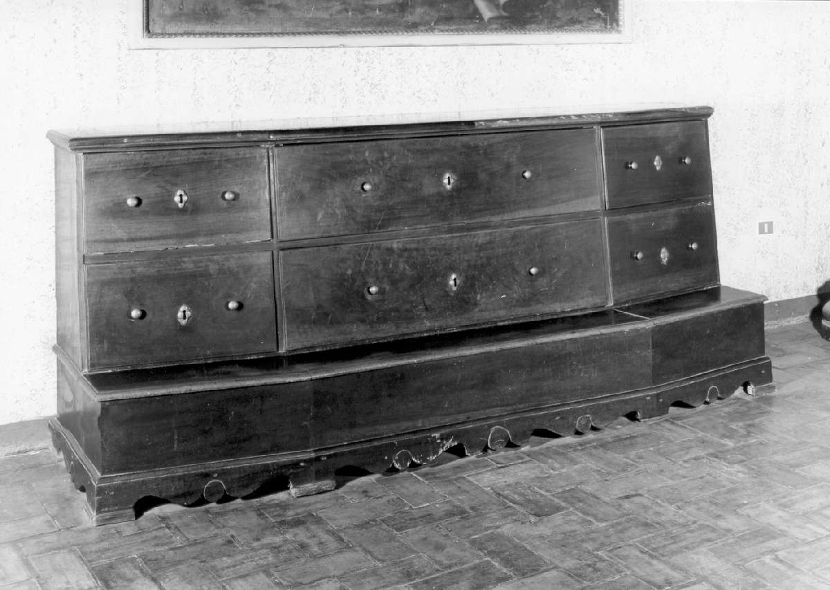 inginocchiatoio - manifattura modenese (secc. XVIII/ XIX)