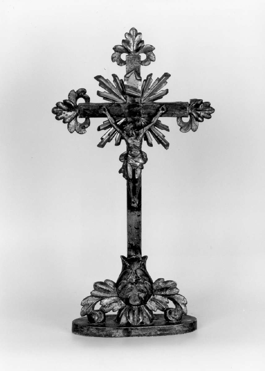 croce da tavolo - manifattura emiliana (secc. XVIII/ XIX)