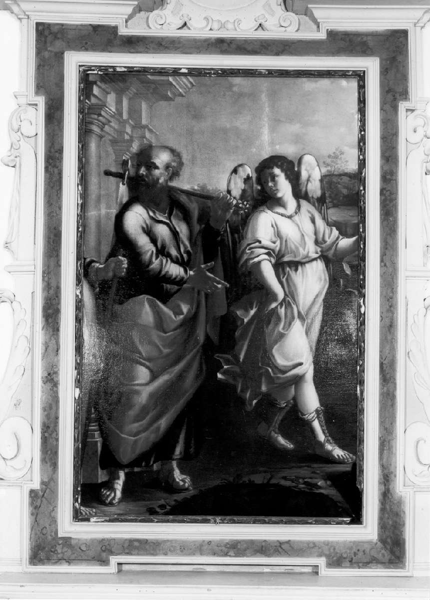 San Giuseppe e l'angelo (dipinto) - ambito emiliano (seconda metà sec. XVII)