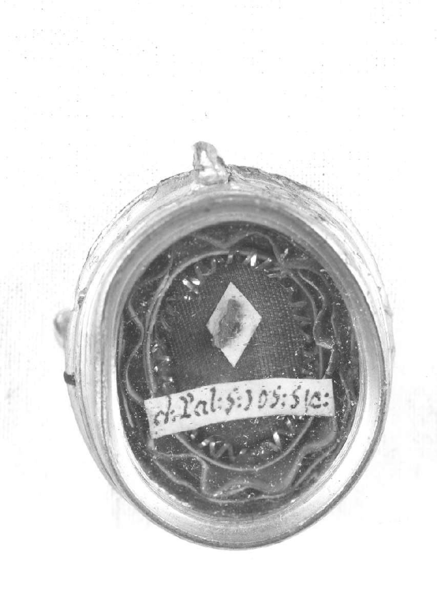 reliquiario a capsula - a medaglione - manifattura reggiana (sec. XIX)