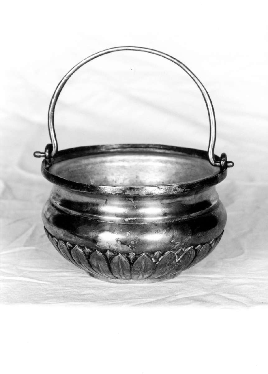 secchiello per l'acqua benedetta - manifattura emiliana (seconda metà sec. XIX)