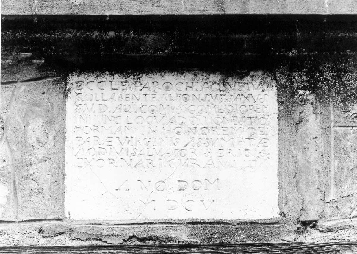 lapide celebrativa - manifattura reggiana (sec. XVII)