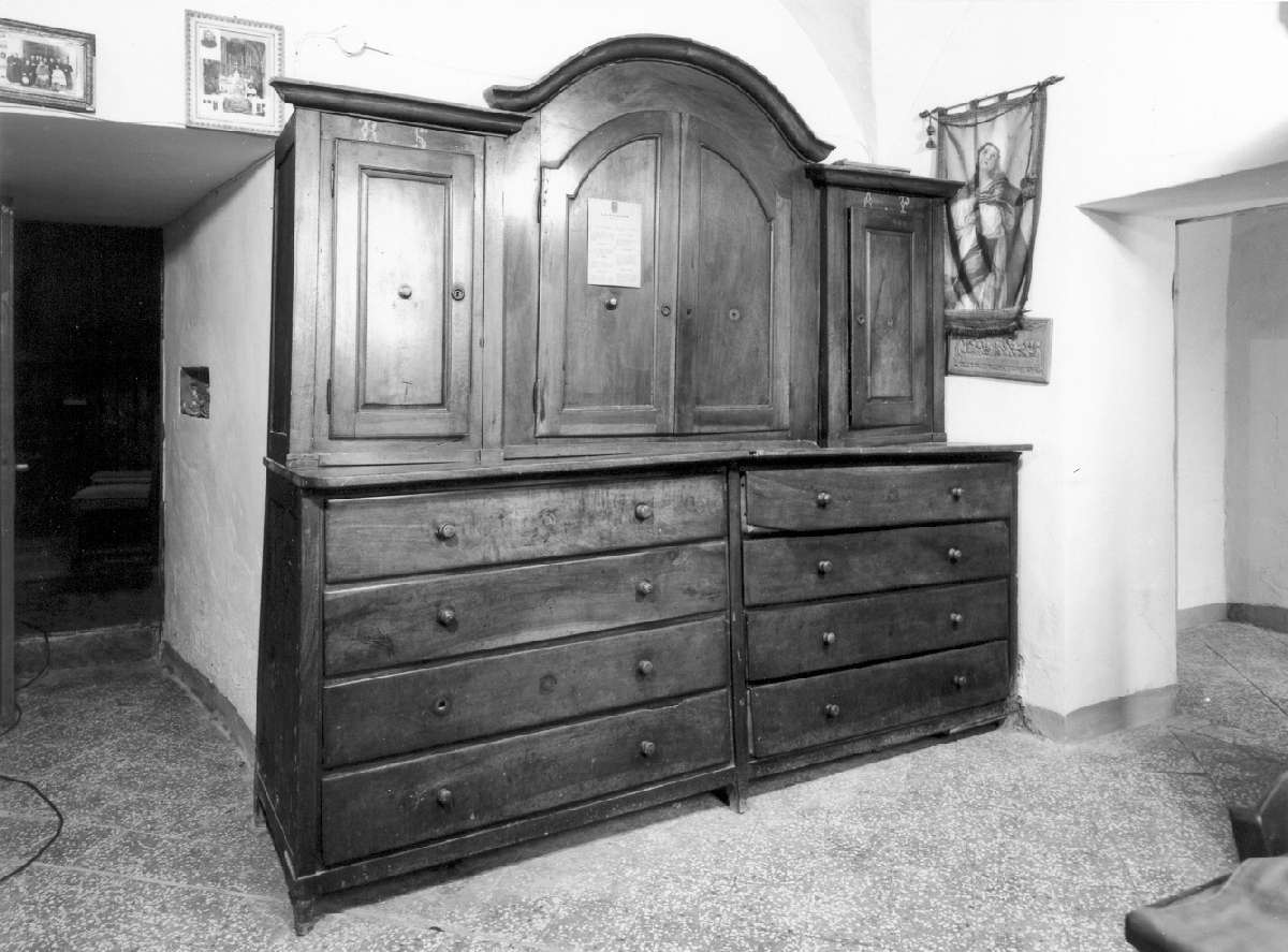 mobile da sacrestia - manifattura reggiana (metà sec. XIX)