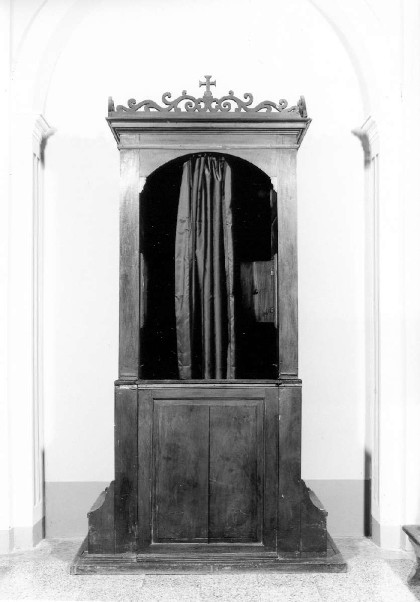 confessionale - manifattura reggiana (seconda metà sec. XIX)