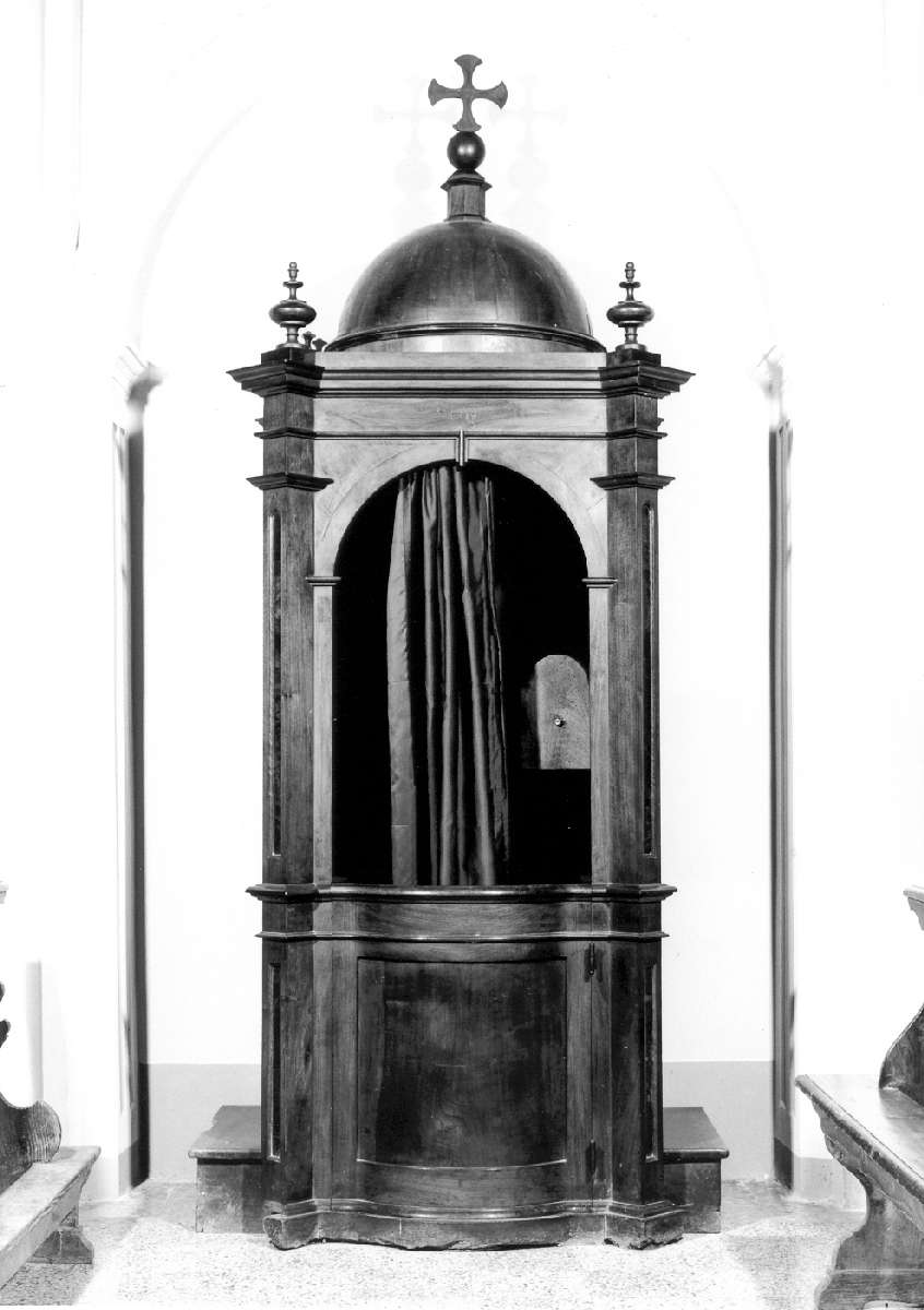 confessionale - manifattura reggiana (primo quarto sec. XX)