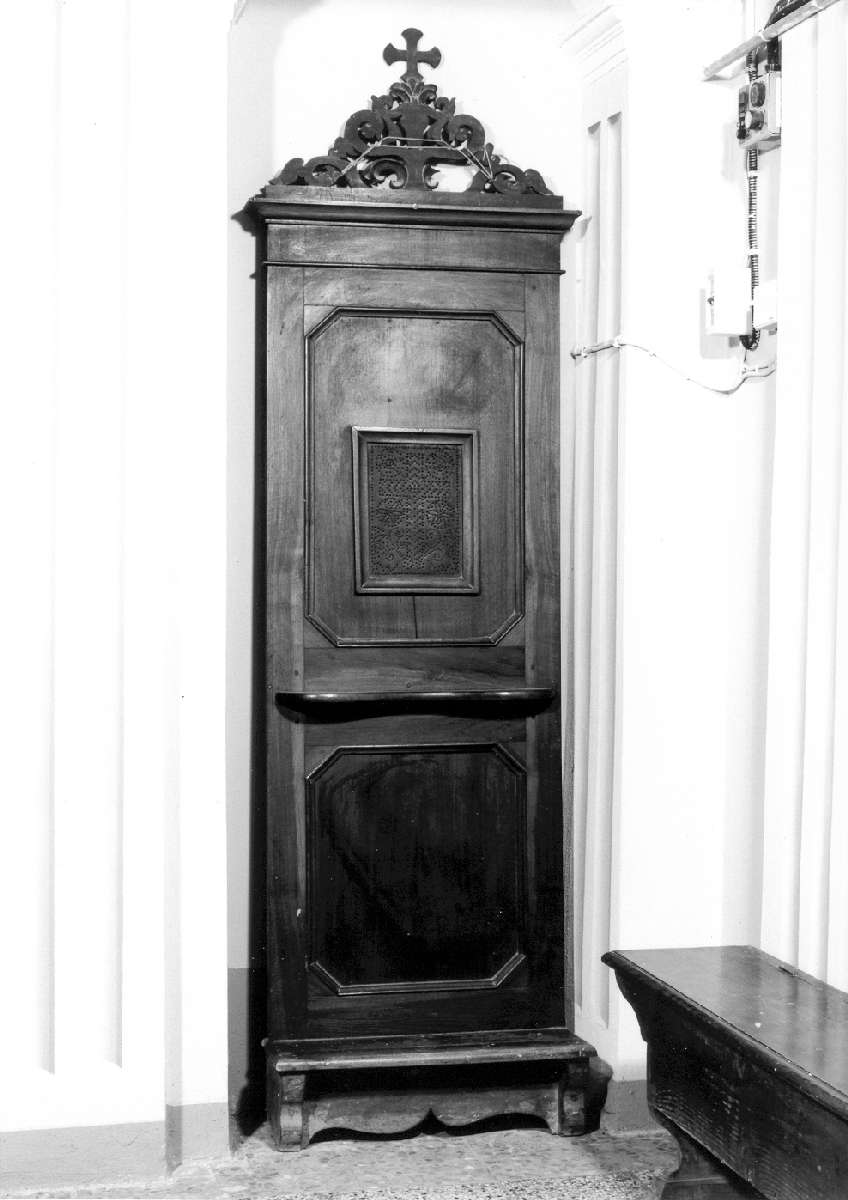 confessionale - manifattura reggiana (seconda metà sec. XIX)