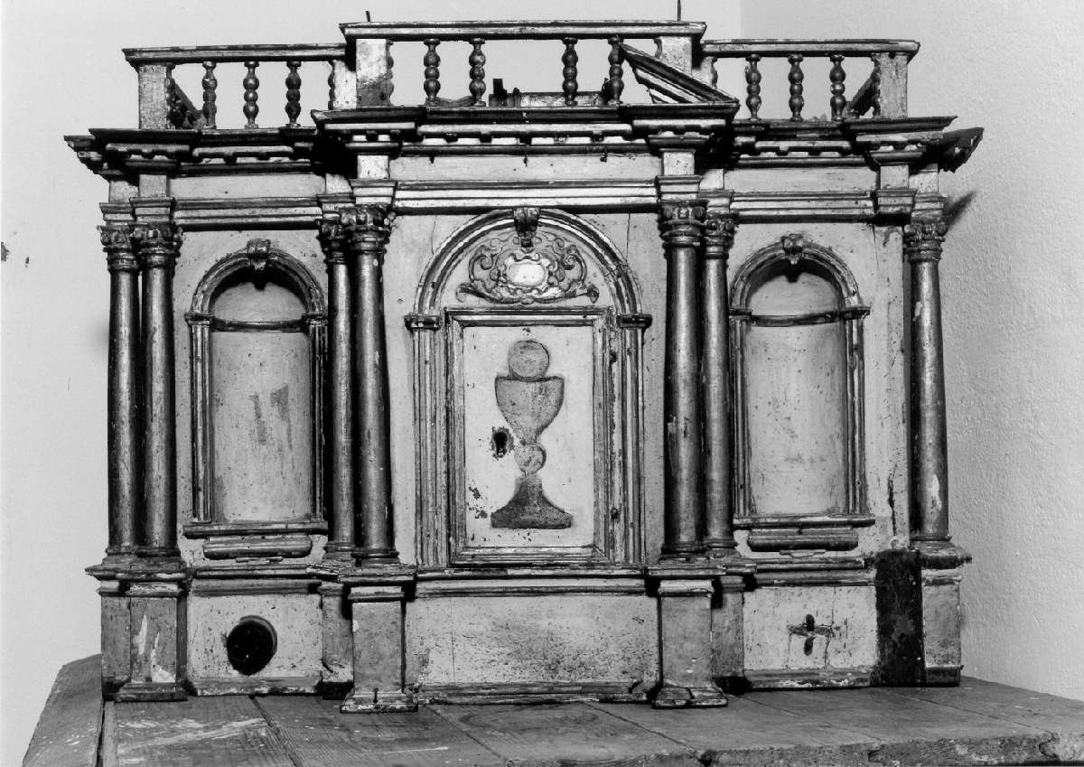 tabernacolo - a tempietto - manifattura reggiana (prima metà sec. XVIII)
