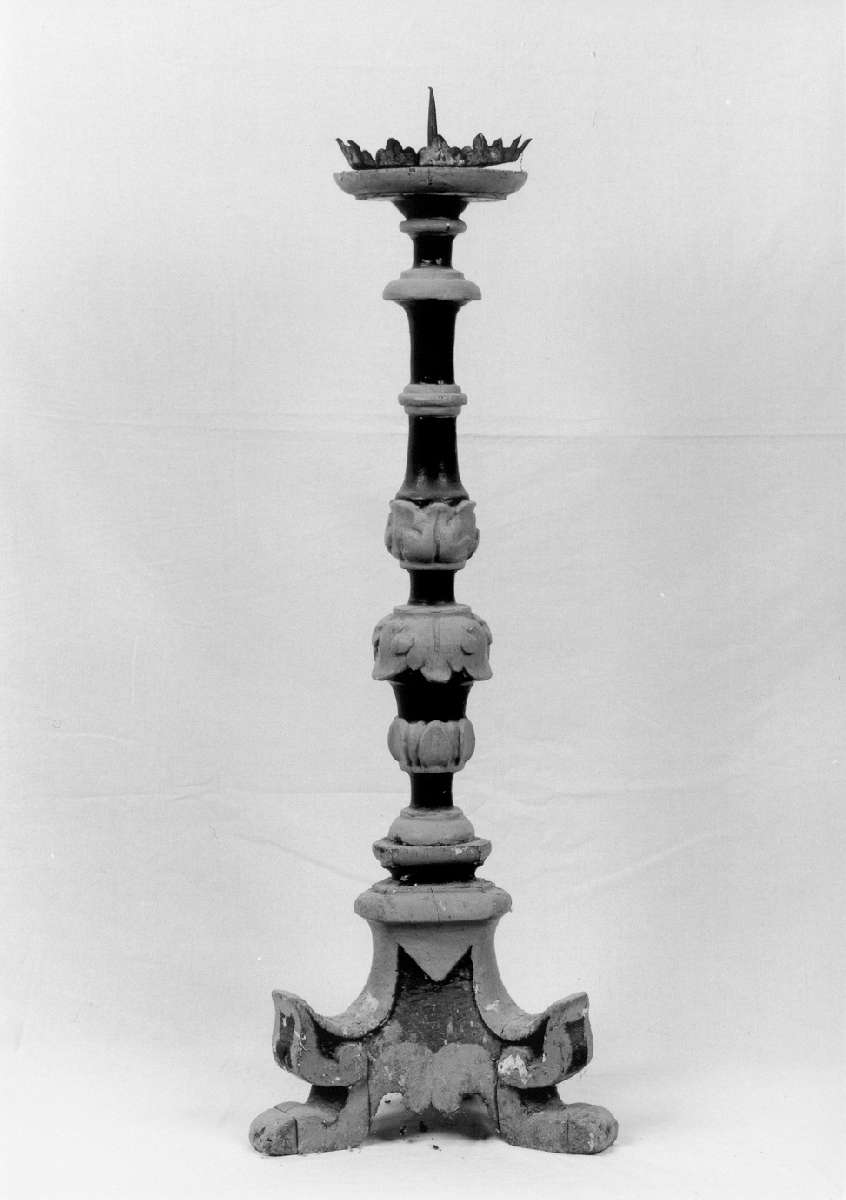 candeliere, serie - manifattura reggiana (seconda metà sec. XIX)