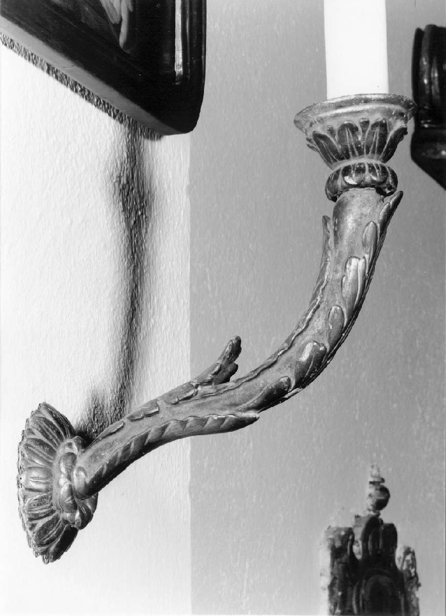 candeliere da parete, serie - manifattura reggiana (prima metà sec. XIX)