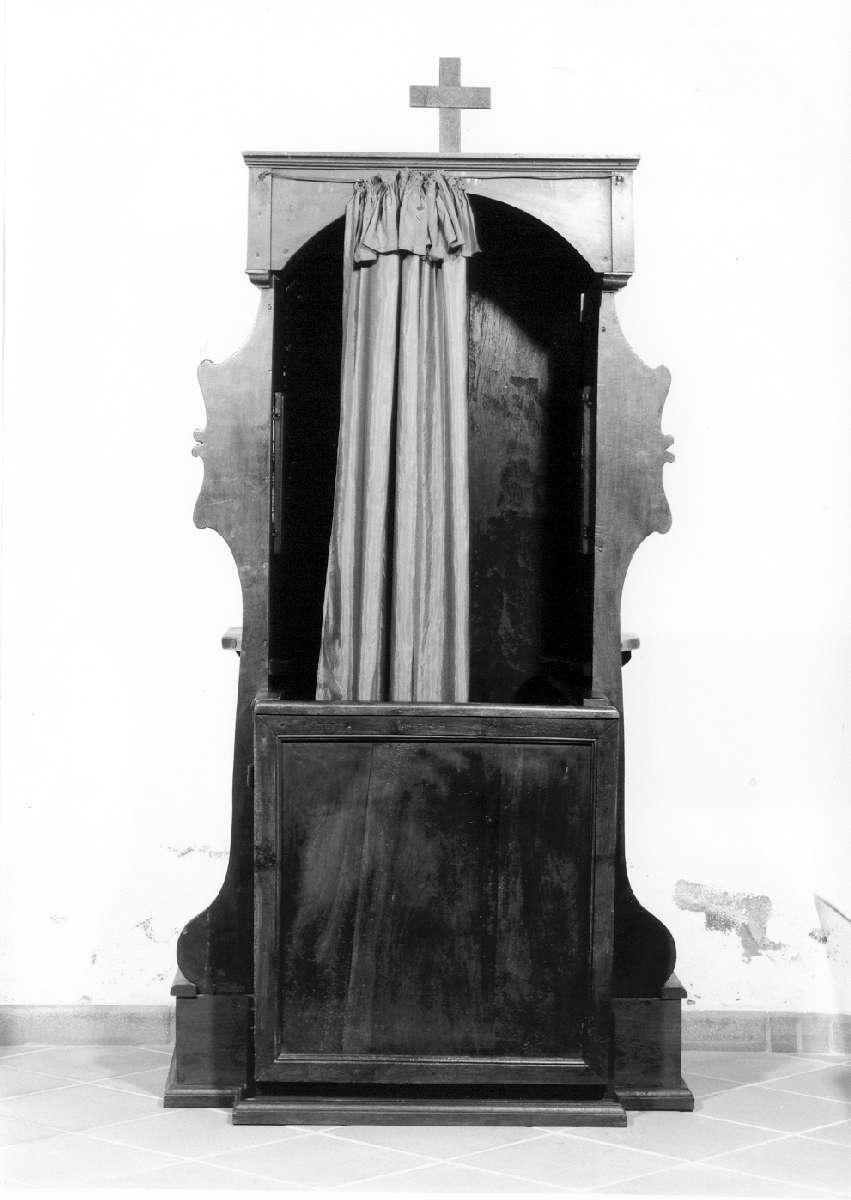 confessionale, serie - manifattura reggiana (seconda metà sec. XIX)