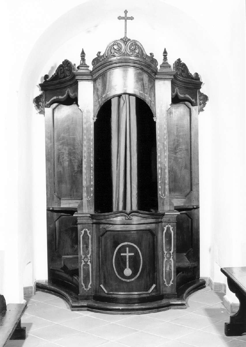 confessionale - manifattura reggiana (seconda metà sec. XIX)