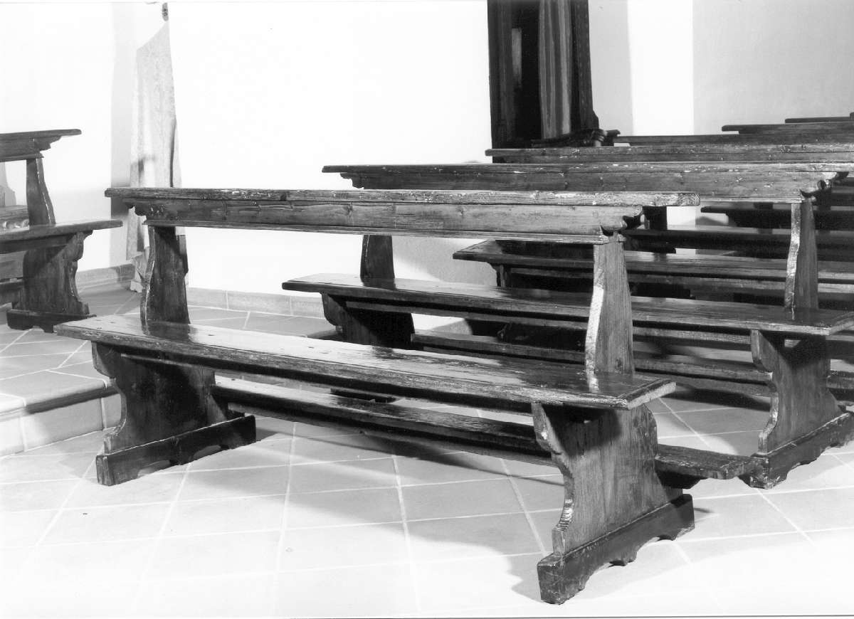 banco da chiesa, serie - manifattura reggiana (sec. XIX)