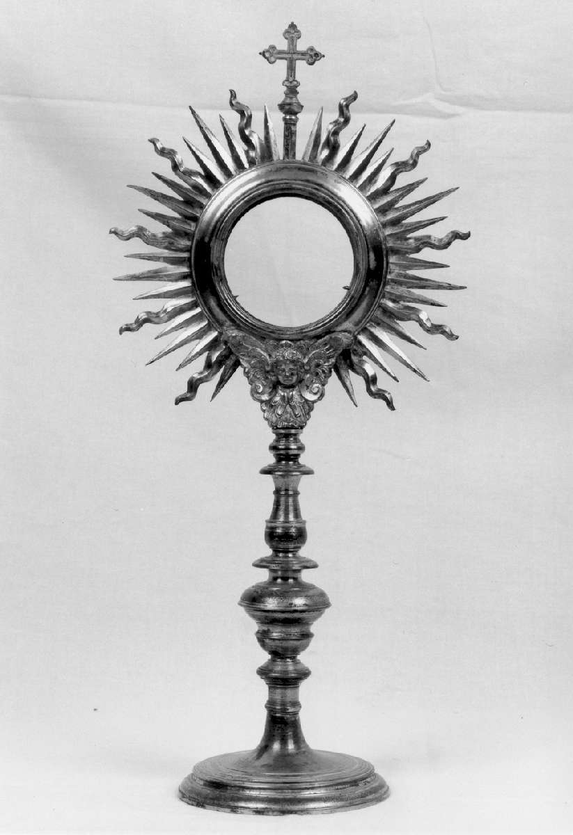 ostensorio - a raggiera - manifattura emiliana (metà sec. XVII)