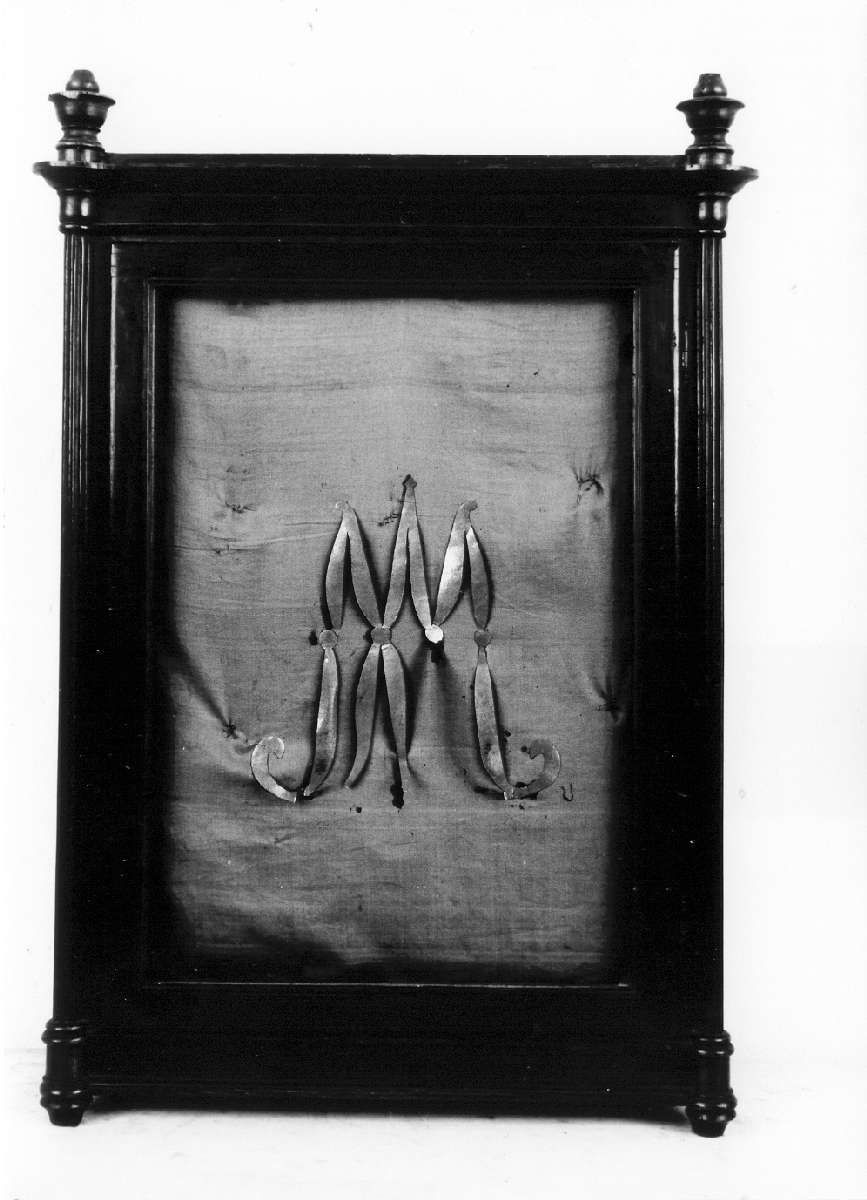 reliquiario - a tabella - manifattura reggiana (sec. XIX)