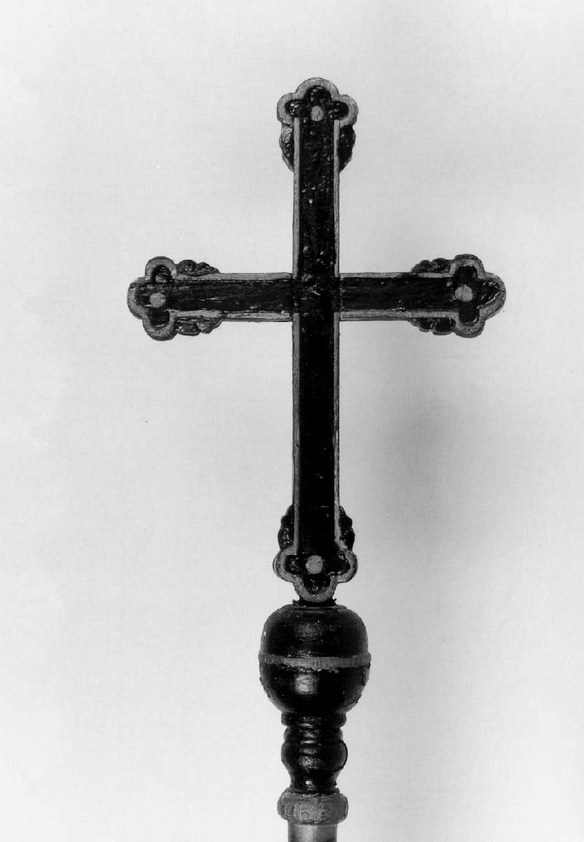croce processionale - manifattura reggiana (primo quarto sec. XX)