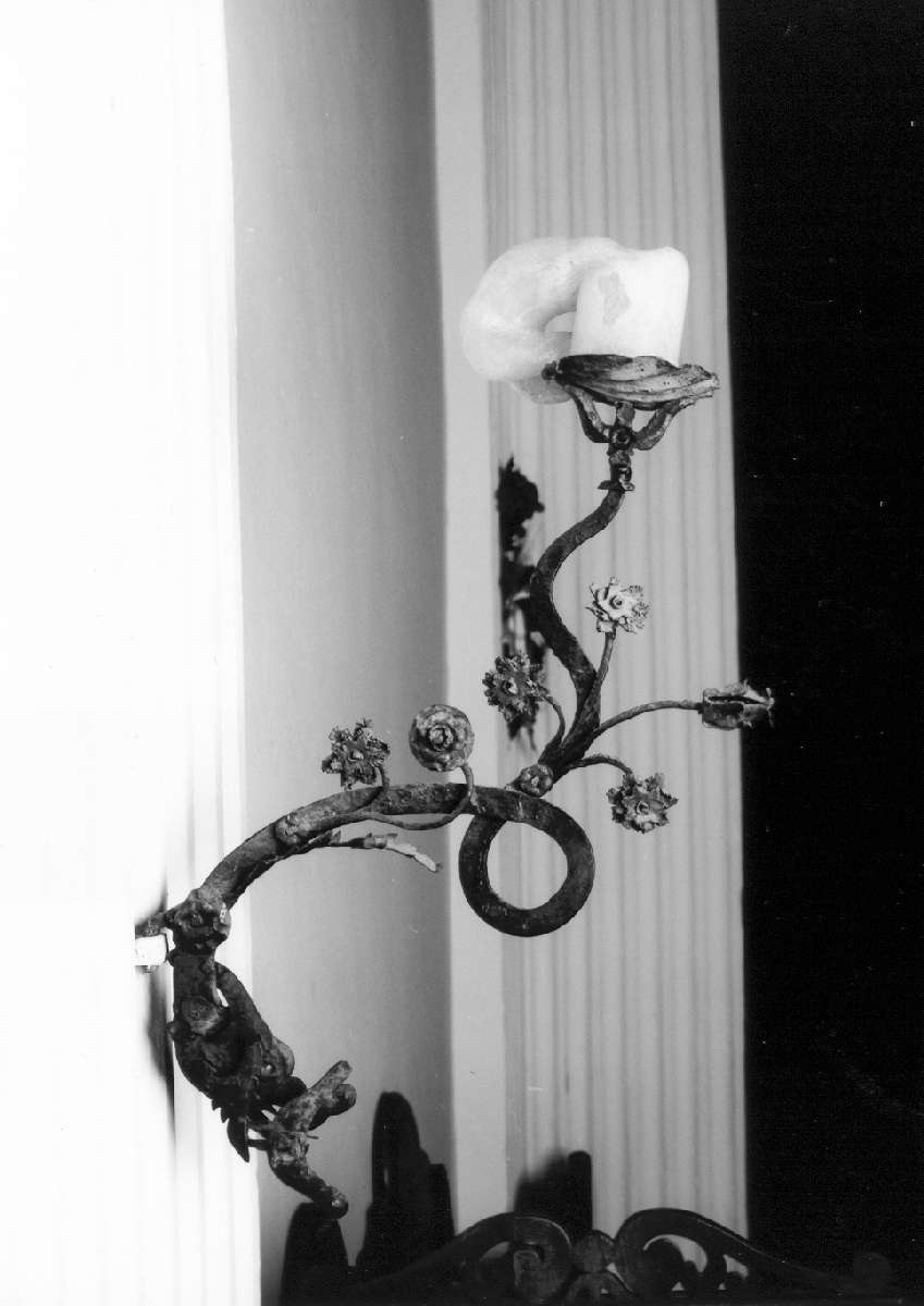 candeliere da parete, serie - manifattura reggiana (sec. XIX)