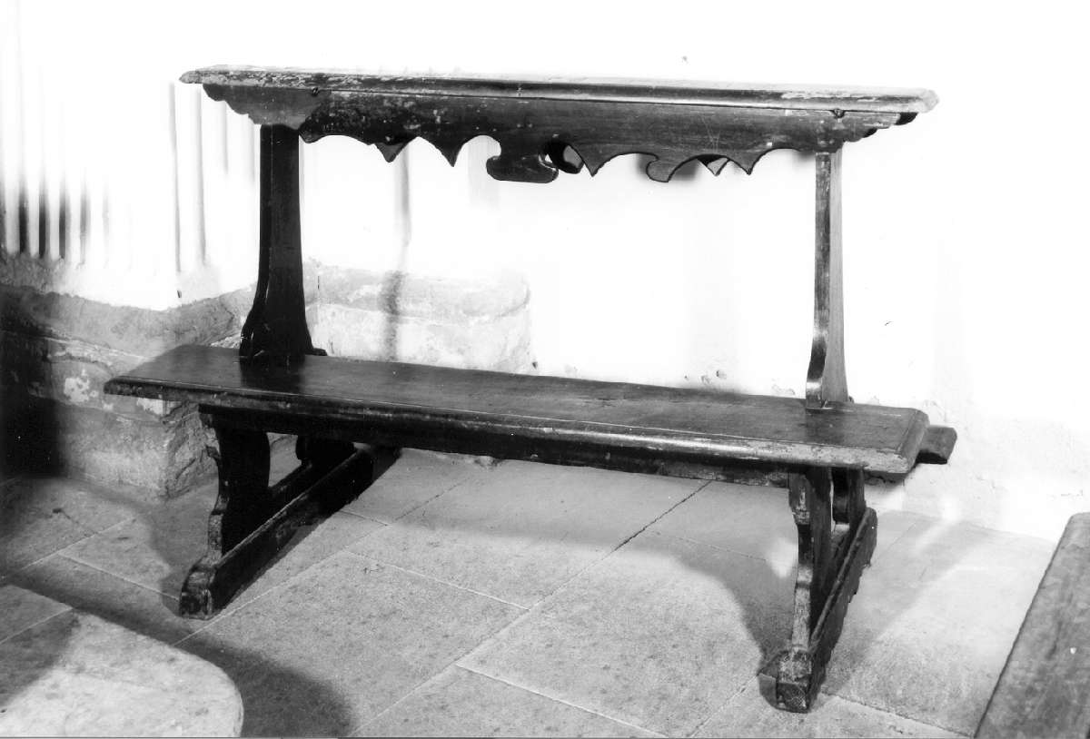 banco da chiesa - manifattura reggiana (seconda metà sec. XIX)