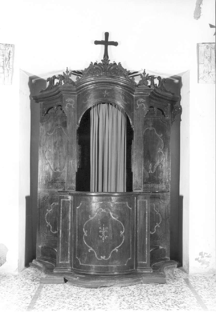 confessionale - manifattura reggiana (ultimo quarto sec. XVIII)