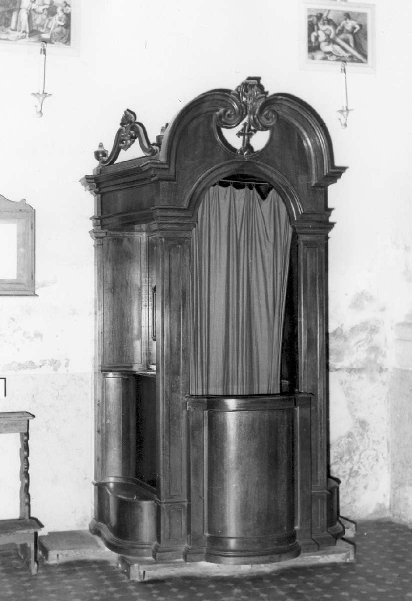 confessionale, serie - manifattura emiliana (seconda metà sec. XVIII)
