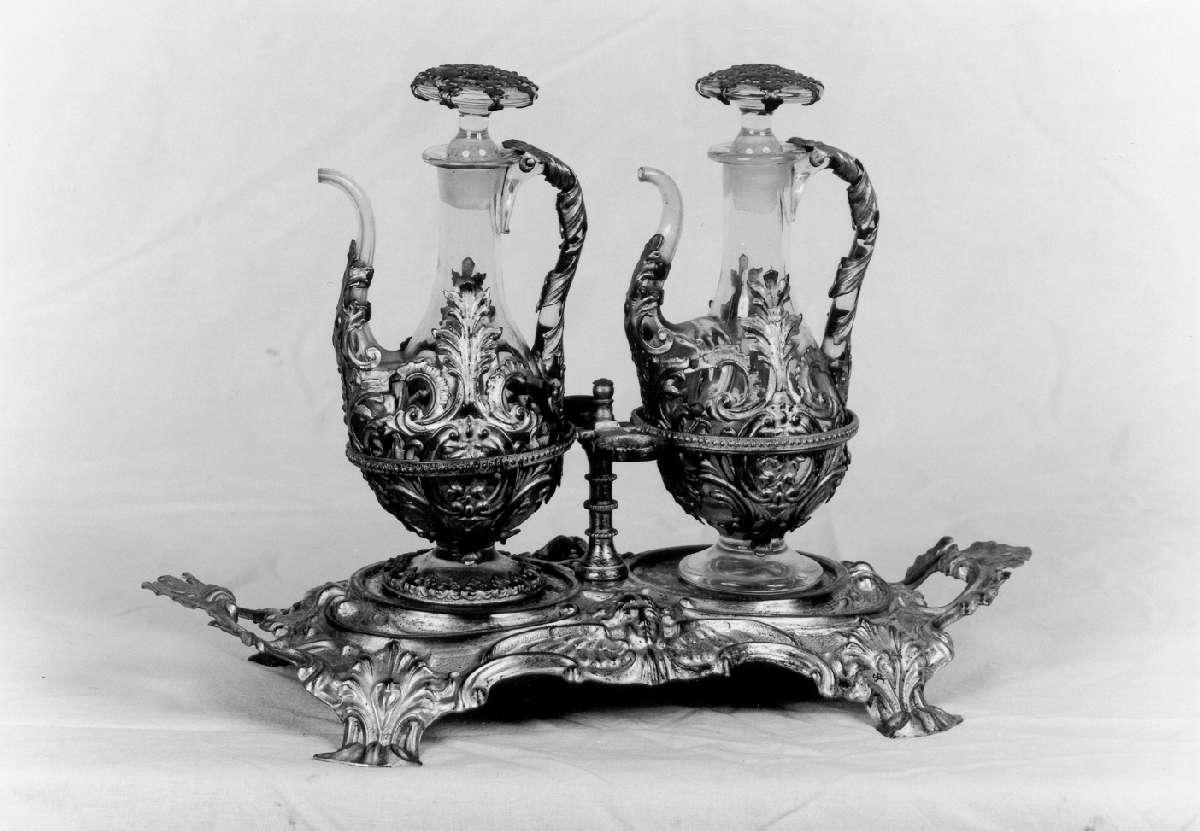 servizio di ampolline, insieme - manifattura emiliana (metà sec. XVIII)