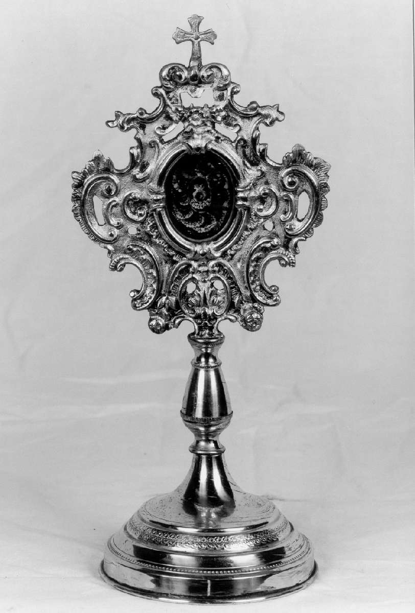 reliquiario - a ostensorio - manifattura emiliana (metà, primo quarto sec. XVIII, sec. XIX)