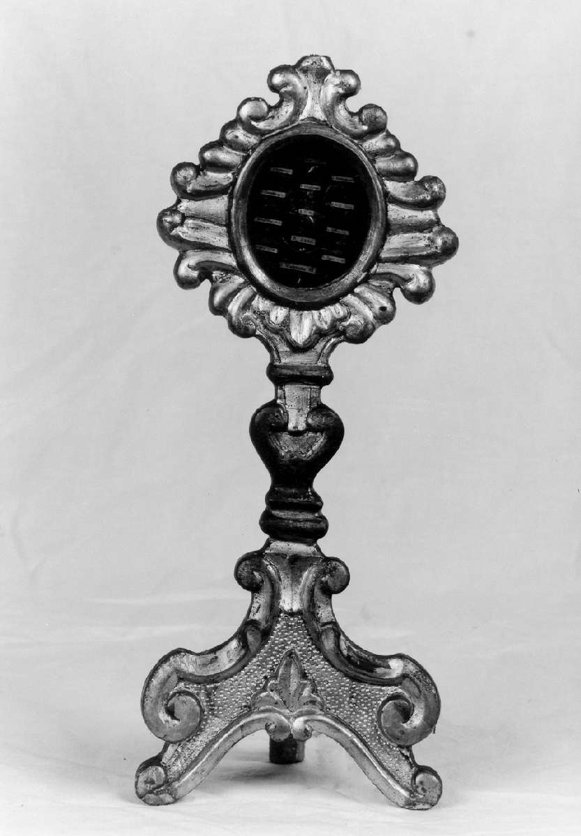 reliquiario - a ostensorio - manifattura emiliana (primo quarto sec. XX)