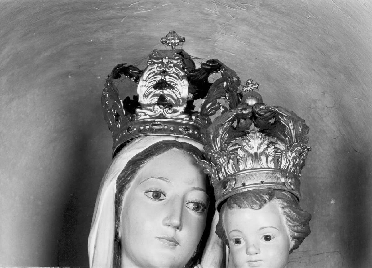 corona di immagine sacra, insieme - manifattura italiana (sec. XIX)