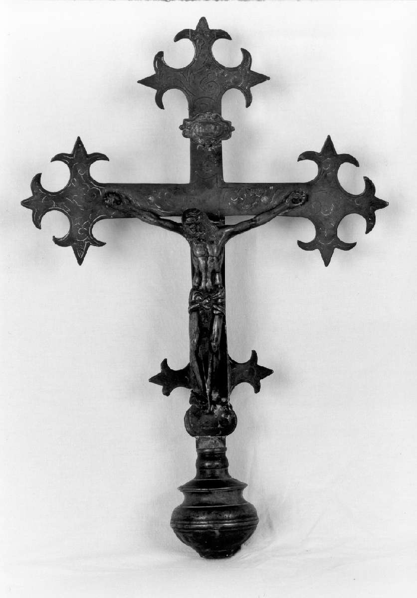 croce processionale - manifattura emiliana (prima metà sec. XVII)