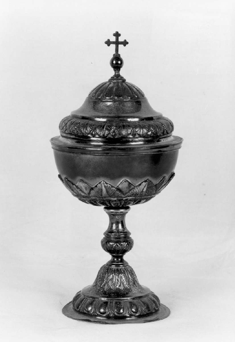 pisside - manifattura emiliana (prima metà sec. XIX)