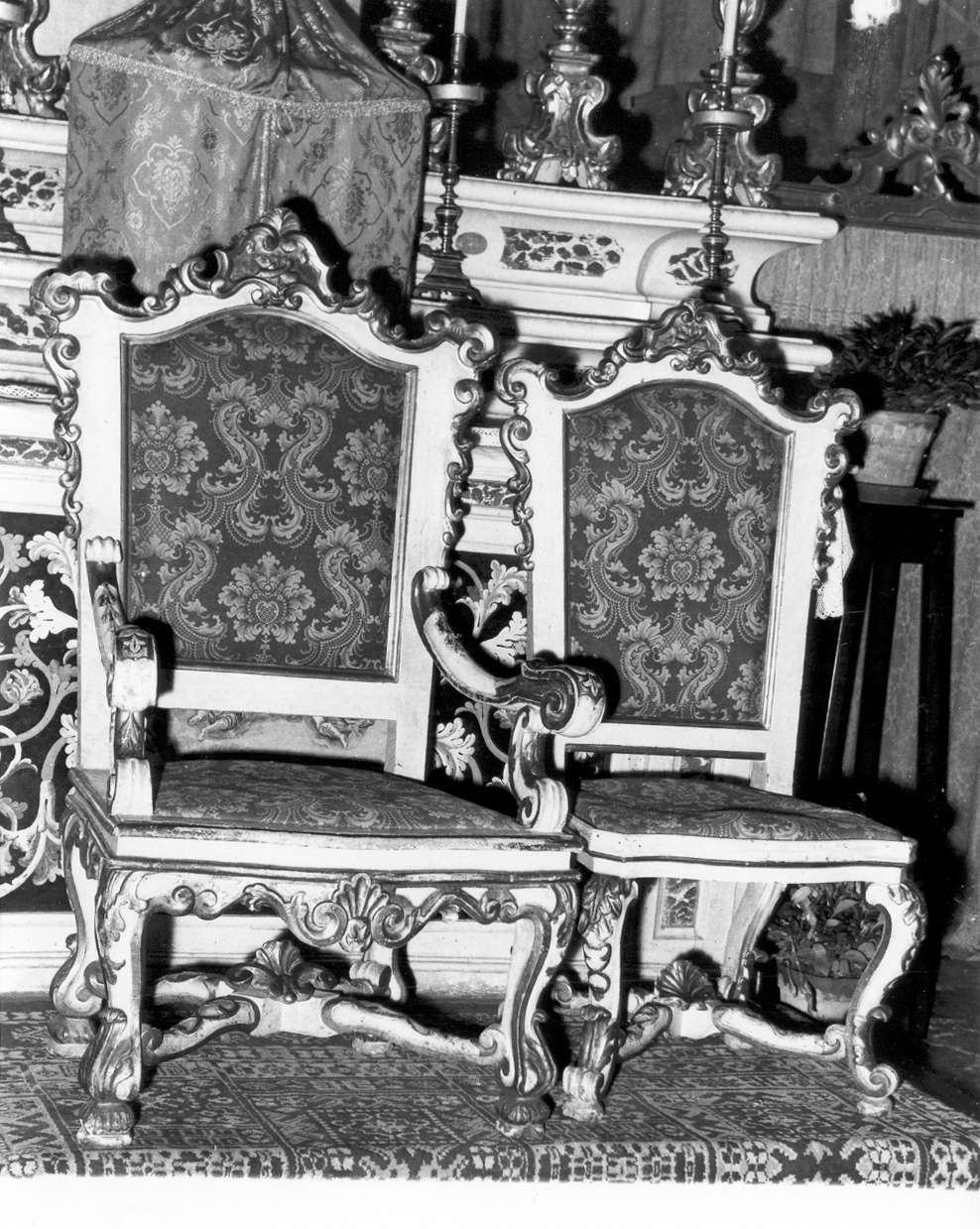 servizio di sedie, insieme - manifattura emiliana (seconda metà sec. XVIII)