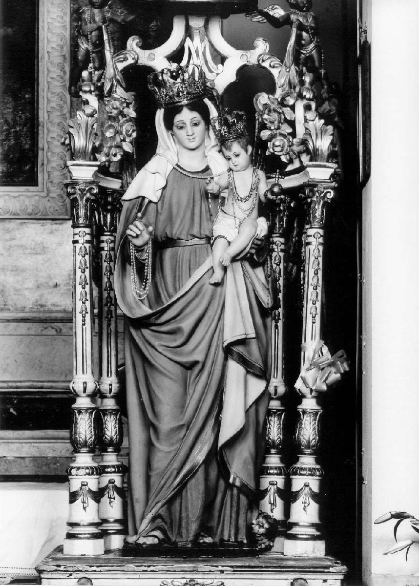 Madonna del Rosario (statua) - manifattura emiliana (seconda metà sec. XIX)