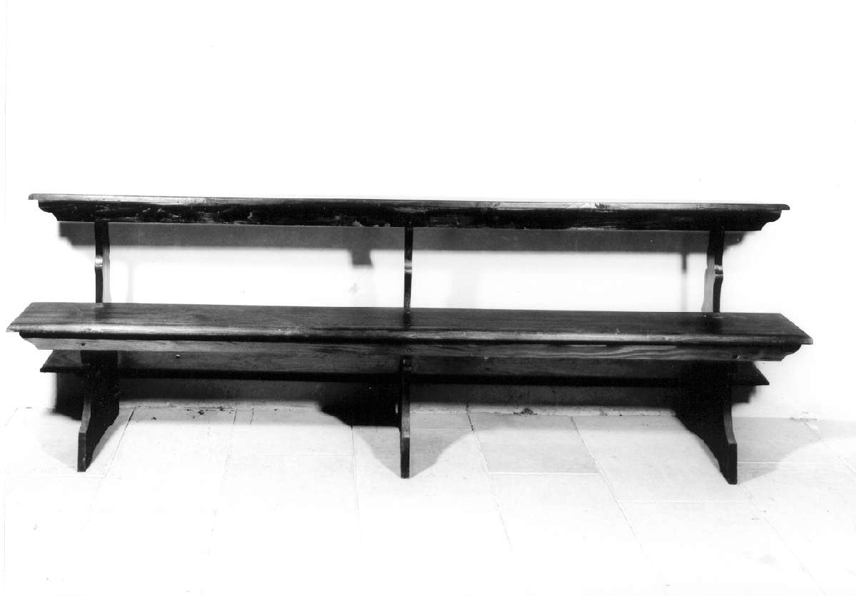 banco da chiesa, serie - manifattura reggiana (seconda metà sec. XIX)