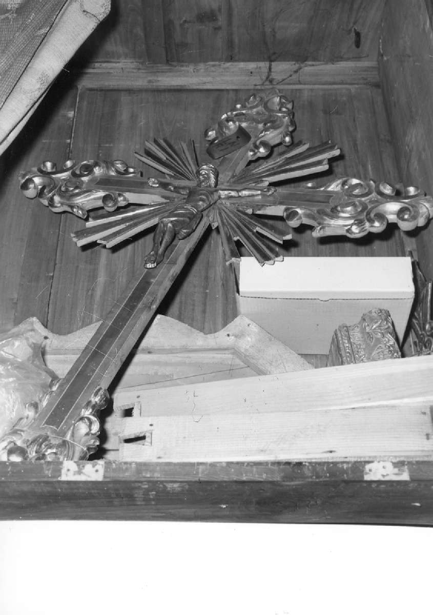 croce d'altare, frammento - manifattura emiliana (metà sec. XIX)