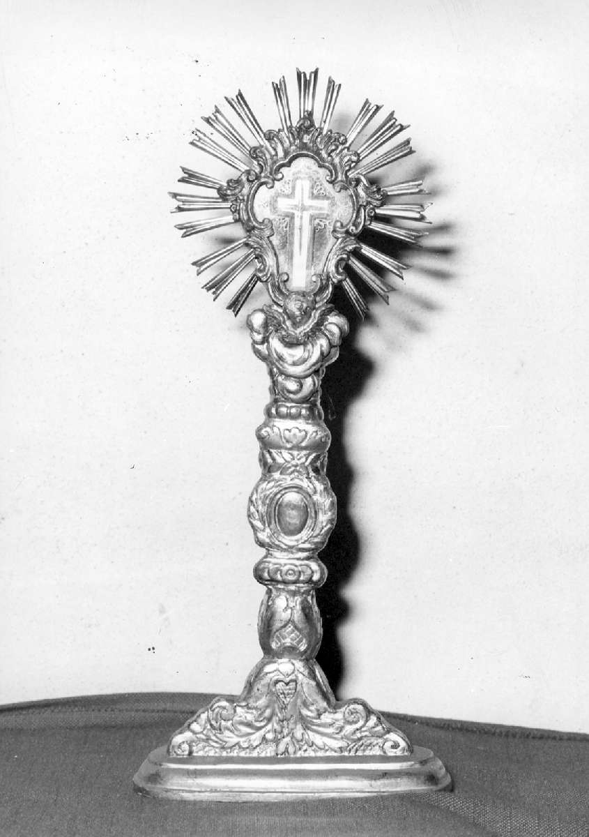 reliquiario - a ostensorio - manifattura emiliana (metà, prima metà sec. XVIII, sec. XIX)