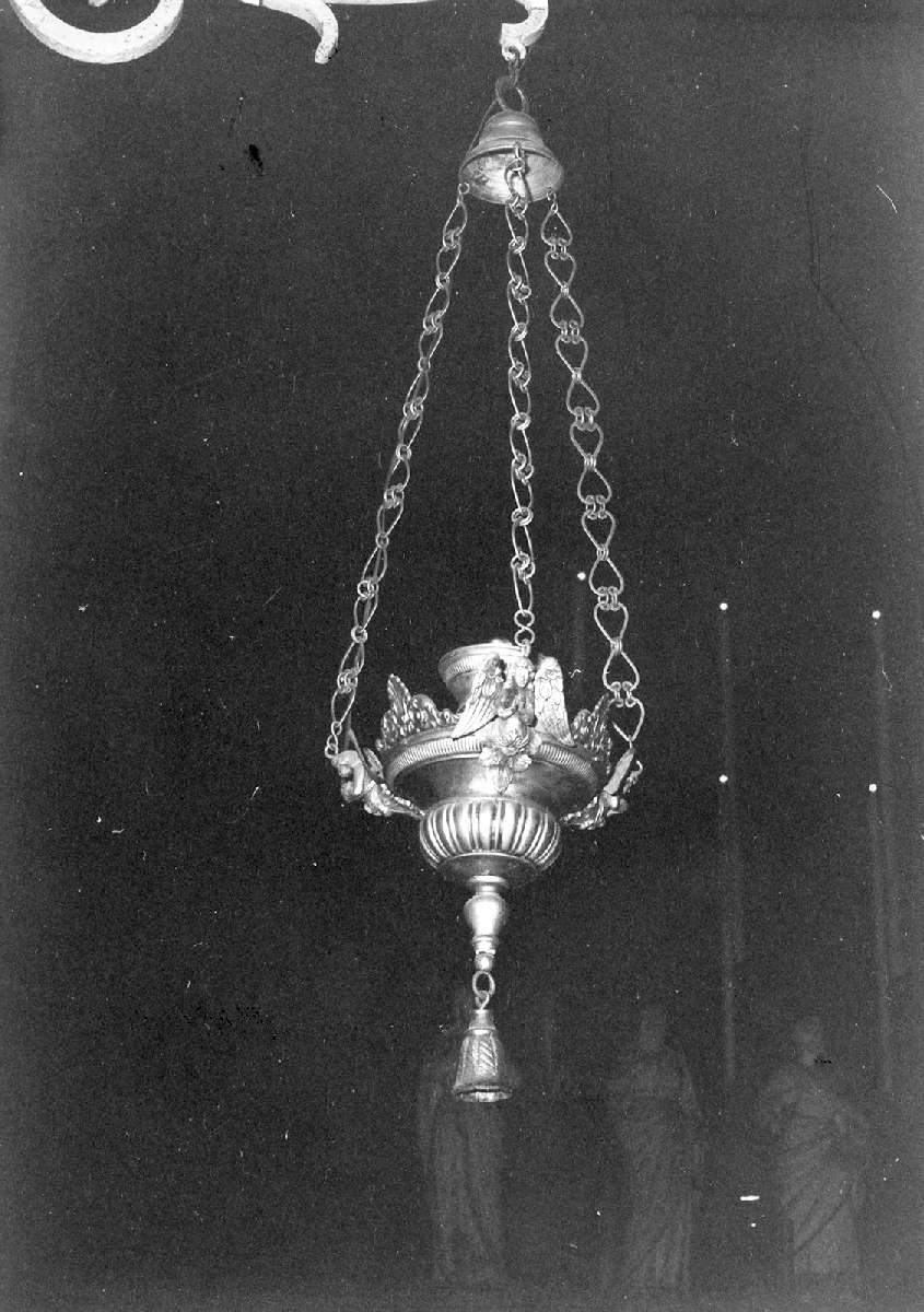 lampada pensile, serie - manifattura emiliana (seconda metà sec. XIX)