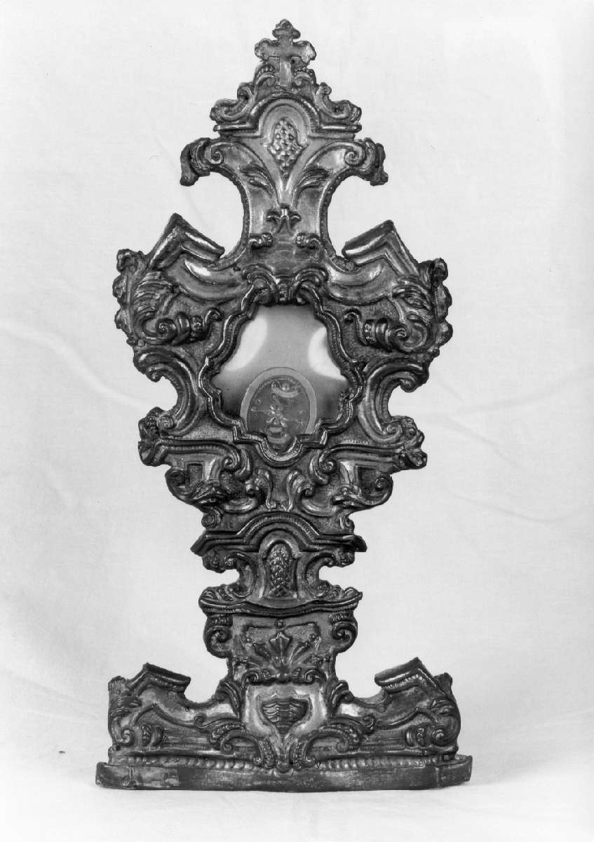 reliquiario - a ostensorio - manifattura emiliana (metà sec. XVIII)