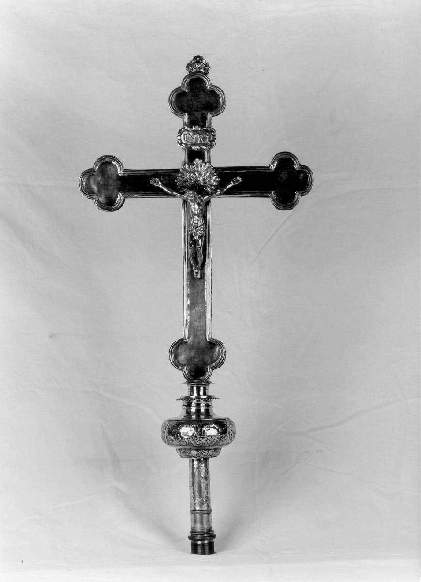 croce processionale - manifattura emiliana (seconda metà sec. XVII)