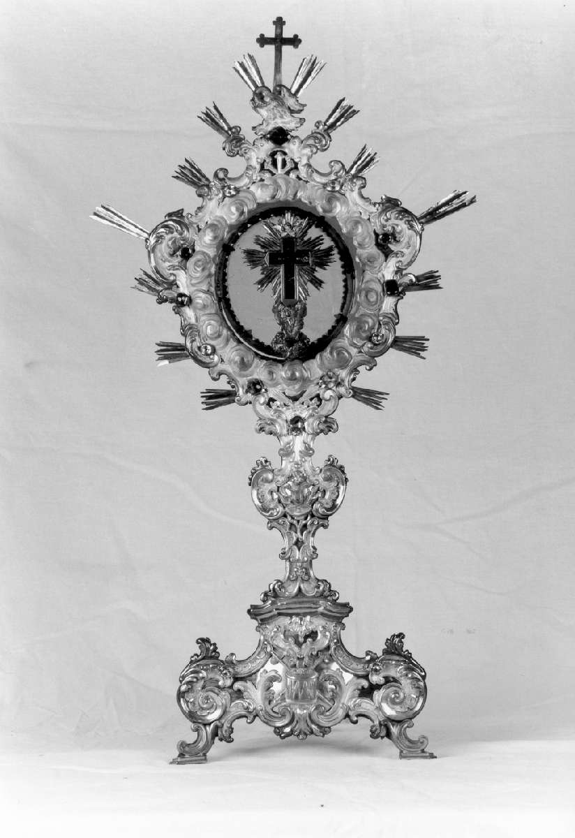 reliquiario - a ostensorio - manifattura modenese (prima metà sec. XVIII)